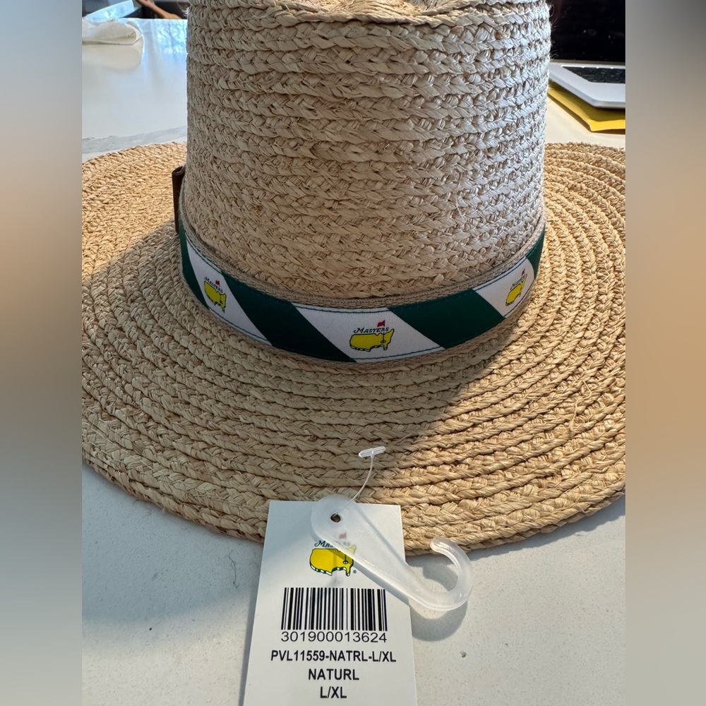 Masters Straw Sun Hat  New never worn medium/large